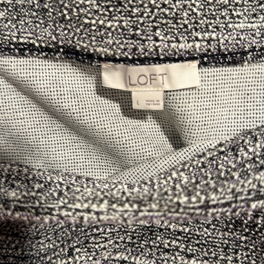 LOFT size large Gray Women's Skirt - Picture 3 of 3